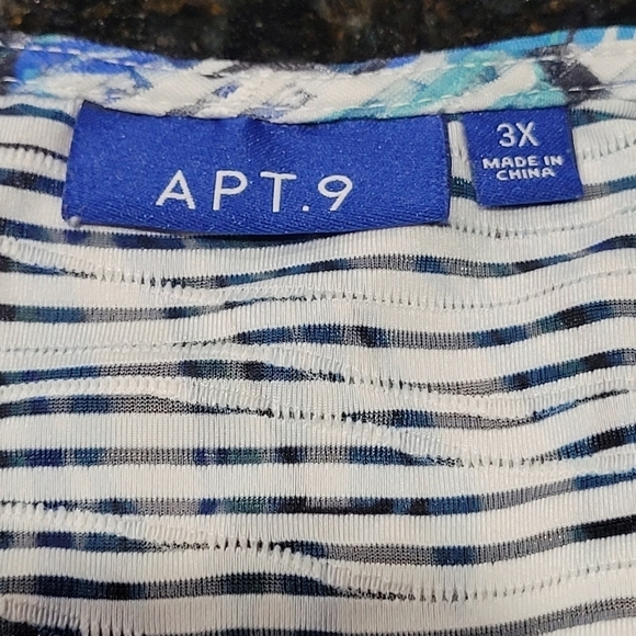 Apt. 9 3X Floral Razor Front Midi Coverup Duster Beachy Summer - Picture 7 of 7